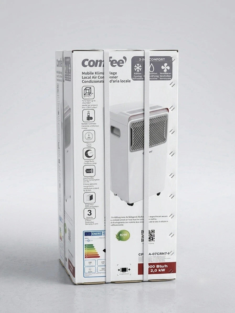 Comfee CPPHA-07CRN7-L mobiles Klimagerät 7000 BTU 2,0 kW 3-In-1 Klimaanlage